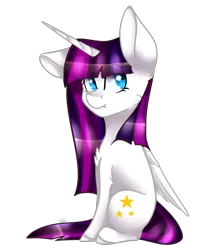 Size: 1766x2140 | Tagged: safe, artist:harmonyskish, derpibooru import, oc, oc:twily star, unofficial characters only, alicorn, pony, :t, alicorn oc, female, mare, simple background, solo, transparent background