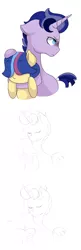 Size: 2736x8395 | Tagged: safe, artist:marukouhai, derpibooru import, oc, oc:ceres, oc:honeydew feather, unofficial characters only, pony, unicorn, :t, absurd resolution, book, colt, female, filly, hair over eyes, hug, kissing, male, offspring, parent:flash sentry, parent:twilight sparkle, parents:flashlight, siblings, sketch