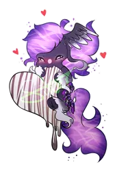 Size: 3300x4900 | Tagged: safe, artist:silverknight27, derpibooru import, part of a set, oc, unofficial characters only, original species, pond pony, pony, absurd resolution, chibi, chocolate heart, heart, nom, part of a series, simple background, solo, transparent background