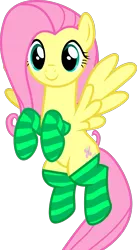 Size: 769x1400 | Tagged: artist:burdo49, buckball season, clothes, cute, derpibooru import, fluttershy, flying, safe, shyabetes, simple background, smiling, socks, solo, striped socks, svg, .svg available, transparent background, vector