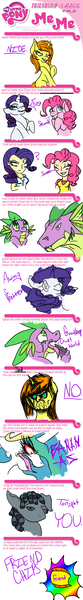 Size: 640x4600 | Tagged: safe, artist:lerainbowturtle, derpibooru import, pinkie pie, princess celestia, rarity, smarty pants, spike, human, absurd resolution, comic, humanized, meme