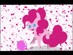 Size: 2048x1536 | Tagged: artist:aquaangel1010, ball, derpibooru import, pinkie pie, pointy ponies, safe, smiling, solo