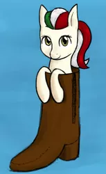 Size: 1193x1950 | Tagged: safe, derpibooru import, oc, oc:princess stivalia, ponified, unofficial characters only, pony, /mlp/, boots, female, italy, looking at you, mare, nation ponies, simple background, solo