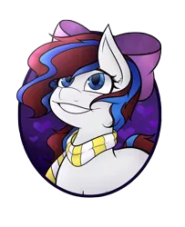 Size: 5082x6272 | Tagged: safe, artist:cosmicchrissy, derpibooru import, oc, oc:breezy, unofficial characters only, earth pony, pony, absurd resolution, bow, bust, clothes, female, mare, portrait, scarf, simple background, solo, transparent background