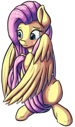 Size: 877x1469 | Tagged: artist:itresad, blushing, covering, cute, daaaaaaaaaaaw, derpibooru import, fluttershy, hnnng, looking away, safe, shy, shyabetes, simple background, sitting, solo, transparent background