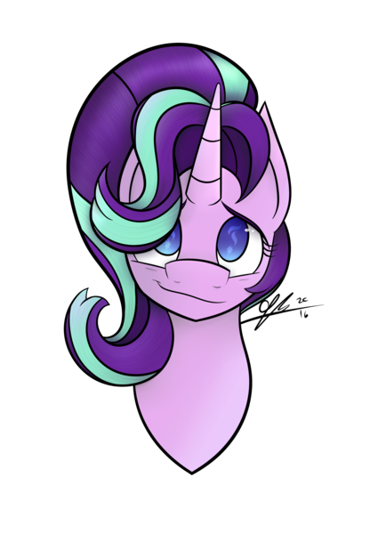 Size: 3138x4428 | Tagged: absurd resolution, artist:cosmicchrissy, bust, derpibooru import, portrait, safe, simple background, solo, starlight glimmer, transparent background