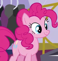 Size: 432x451 | Tagged: safe, derpibooru import, screencap, pinkie pie, earth pony, pony, canterlot boutique, cute, diapinkes, female, mare, smiling, solo