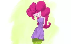 Size: 1280x800 | Tagged: safe, artist:steadfast hoof, derpibooru import, pinkie pie, spike, equestria girls, arm behind back, blushing, breasts, clothes, doodle, female, implied spike, lip bite, male, pinkiespike, shipping, sketch, solo, straight