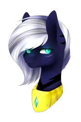 Size: 1024x1538 | Tagged: safe, artist:itsizzybel, derpibooru import, oc, oc:cora, unofficial characters only, earth pony, pony, bust, female, mare, portrait, simple background, solo, transparent background