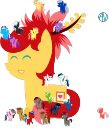 Size: 3000x3516 | Tagged: artist:arifproject, cutie mark, derpibooru, derpibooru import, derpibooru ponified, group photo, meta, minimalist, oc, oc:archi sketch, oc:cloud berry, oc:comment, oc:crimson wings, oc:dark shadow, oc:downvote, oc:favourite, oc:harbinger, oc:jumper blink, oc:musica ink, oc:octavian fall, oc:rosa blossomheart, oc:upvote, pointy ponies, ponified, prone, safe, simple background, smiling, transparent background, unofficial characters only, vector