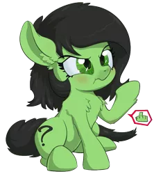 Size: 667x750 | Tagged: safe, artist:lockhe4rt, artist:transgressors-reworks, color edit, derpibooru import, edit, oc, oc:anon, oc:anonfilly, unofficial characters only, earth pony, pony, angry, blushing, chest fluff, colored, cute, female, filly, fluffy, fuck you, hooves, middle finger, rude, scrunchy face, simple background, solo, transparent background, vulgar