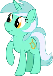 Size: 1805x2597 | Tagged: safe, artist:derphed, derpibooru import, lyra heartstrings, pony, unicorn, raised hoof, simple background, solo, transparent background, vector