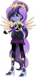 Size: 331x716 | Tagged: safe, artist:starchasesketches, derpibooru import, oc, oc:starchase, unofficial characters only, equestria girls, legend of everfree, base used, crystal wings, solo