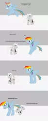 Size: 803x2038 | Tagged: safe, artist:planetkiller, derpibooru import, rainbow dash, oc, oc:boop fandango, pegasus, pony, comic:wingermortis, chest fluff, comic, team fortress 2, this will end in tears, vulgar, we are going to hell, your eternal reward