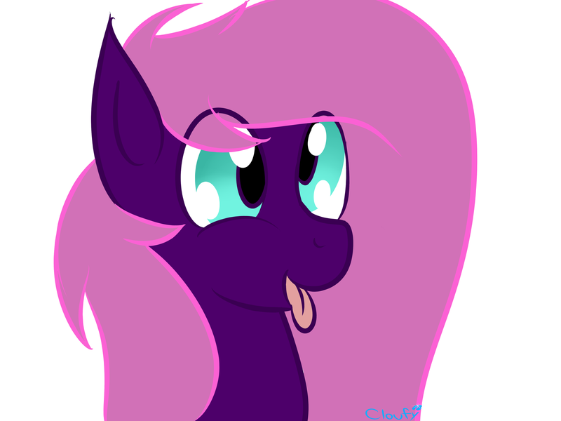 Size: 1600x1200 | Tagged: safe, artist:cloufy, derpibooru import, oc, unofficial characters only, pony, cross-eyed, silly, silly face, silly pony, solo, tongue out