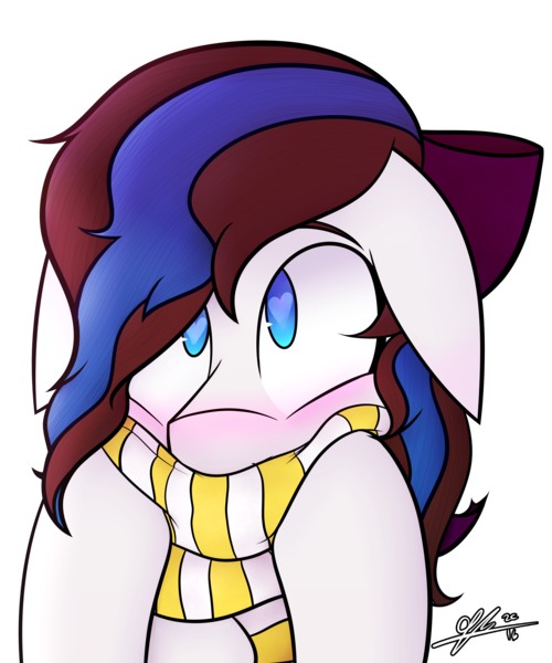 Size: 5000x6000 | Tagged: safe, artist:cosmicchrissy, derpibooru import, oc, oc:breezy, unofficial characters only, absurd resolution, blushing, bust, clothes, floppy ears, heart eyes, portrait, scarf, simple background, solo, transparent background, wingding eyes