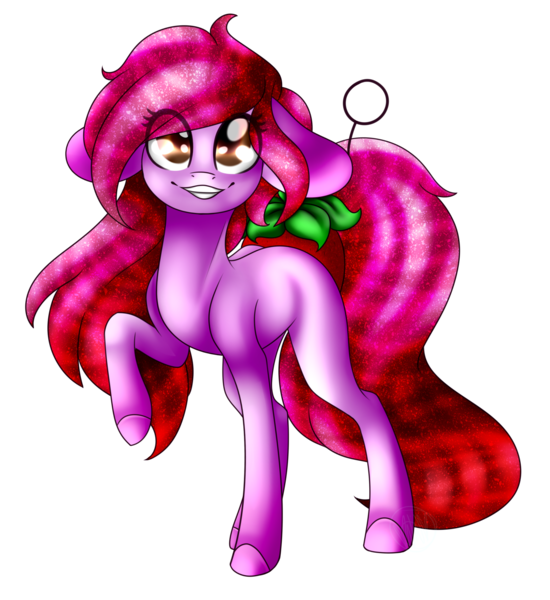 Size: 1966x2143 | Tagged: artist:immagoddampony, cocktail pony, derpibooru import, female, mare, oc, oc:mey, original species, raised hoof, safe, simple background, smiling, solo, transparent background, unofficial characters only