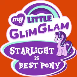 Size: 793x800 | Tagged: best pony, derpibooru import, edit, glimglam, logo, logo edit, my little x, safe, solo, starlight glimmer