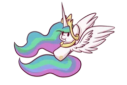 Size: 1500x1000 | Tagged: safe, artist:lyres-art, derpibooru import, princess celestia, alicorn, pony, :t, chibi, female, mare, simple background, solo, spread wings, transparent background