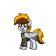 Size: 80x80 | Tagged: safe, derpibooru import, screencap, oc, oc:captain caramel, unofficial characters only, pegasus, pony, pony town, pixel art, solo