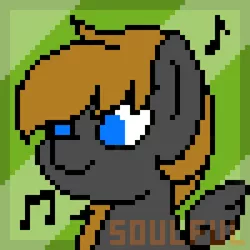 Size: 500x500 | Tagged: safe, artist:soulfulmirror, derpibooru import, oc, oc:romance heart, unofficial characters only, pegasus, pony, icon, pixel art, solo