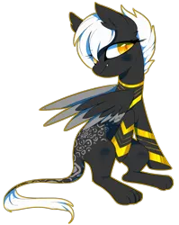 Size: 3993x5020 | Tagged: absurd resolution, artist:sorasku, derpibooru import, female, hybrid, mare, oc, oc:clarke, pegasus, safe, simple background, sitting, solo, sphinx, sphinx oc, transparent background, unofficial characters only