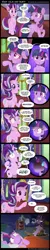 Size: 1000x5000 | Tagged: safe, artist:coltsteelstallion, derpibooru import, princess celestia, smarty pants, starlight glimmer, twilight sparkle, twilight sparkle (alicorn), alicorn, pony, absurd resolution, bad idea, bed, bipedal, blushing, chair, comic, companion cube, creepy, cute, dark comedy, derp, dialogue, floppy ears, frown, glare, grimderp, grin, hidden eyes, insanity, looking back, misspelling, nervous, nightmare fuel, open mouth, plushie, pointing, portal (valve), raised hoof, rocking chair, scared, scratching, side, sitting, smiling, smirk, speech bubble, squee, sweat, sweatdrop, this will end in pain and/or death, this will not end well, undertale, watching, wide eyes, yandere, yandere glimmer