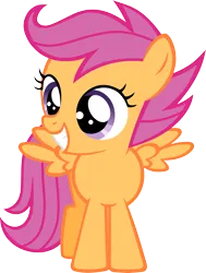 Size: 4453x5885 | Tagged: safe, artist:ratchethun, derpibooru import, scootaloo, pegasus, pony, absurd resolution, cute, cutealoo, female, filly, solo, spread wings, vector