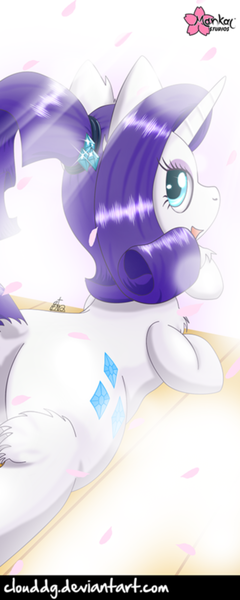 Size: 400x1000 | Tagged: alternate hairstyle, artist:clouddg, derpibooru import, heat, open mouth, plot, rarity, safe, solo, steam