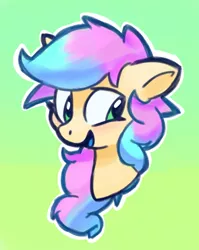 Size: 588x739 | Tagged: safe, artist:lilfunkman, derpibooru import, oc, oc:candy floss, unofficial characters only, earth pony, pony, bust, portrait, solo