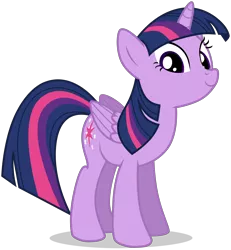 Size: 4900x5300 | Tagged: safe, artist:tomfraggle, derpibooru import, twilight sparkle, twilight sparkle (alicorn), alicorn, pony, absurd resolution, female, folded wings, looking at you, mare, simple background, smiling, solo, spread wings, transparent background, vector, wings
