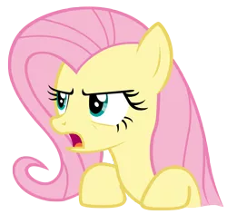 Size: 7400x7000 | Tagged: absurd resolution, angry, artist:tardifice, bust, derpibooru import, fluttershy, frown, looking away, open mouth, portrait, safe, simple background, solo, talking, the cutie map, transparent background, vector