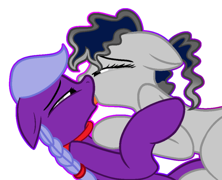 Size: 922x748 | Tagged: suggestive, artist:bloodlover2222, artist:harm0nic-bases, derpibooru import, oc, oc:batberry, oc:moonstryk, unofficial characters only, bat pony, pony, wingless bat pony, base used, bedroom eyes, female, hug, kissing, lesbian, making out, oc x oc, shipping, sloppy kissing