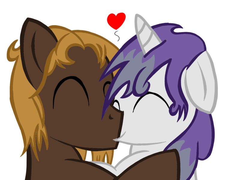 Size: 1600x1200 | Tagged: safe, artist:toyminator900, derpibooru import, oc, oc:glass sight, oc:mellow rhythm, unofficial characters only, pegasus, pony, unicorn, heart, kissing, male, melsight, oc x oc, shipping, simple background, straight, transparent background