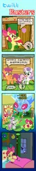 Size: 409x1920 | Tagged: safe, artist:rocketsex, derpibooru import, apple bloom, princess luna, scootaloo, sweetie belle, twittermite, bloom and gloom, comic, cutie mark crusaders, dream, ghostbusters, image, korean, pixel art, png, proton pack, s1 luna, sanic, sonic the hedgehog, sonic the hedgehog (series), trolluna, watchmen