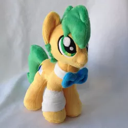 Size: 960x960 | Tagged: safe, artist:burgunzik, derpibooru import, oc, oc:lime smiles, unofficial characters only, earth pony, pony, bowtie, female, irl, mare, photo, plushie, solo