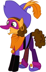 Size: 1001x1534 | Tagged: artist:cloudyglow, cheese sandwich, clopin trouillefou, clothes, clothes swap, cosplay, costume, derpibooru import, disney, hunchback of notre dame, safe, simple background, solo, transparent background, vector