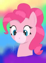 Size: 3340x4528 | Tagged: absurd resolution, artist:purplestar01, bubblegum, derpibooru import, food, gum, pinkie pie, safe, solo