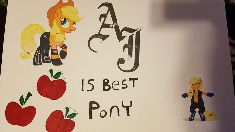 Size: 1200x675 | Tagged: aj styles, applejack, artist:edgeworth87, artist:nemovonsilver, best pony, blackletter, derpibooru import, poster, royal rumble, safe, sign, wwe