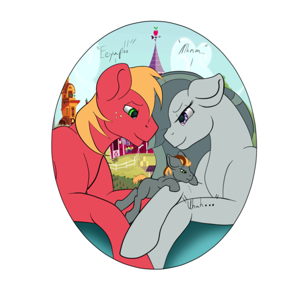 Size: 3600x3600 | Tagged: safe, artist:nightmarederpy, derpibooru import, big macintosh, marble pie, earth pony, pony, male, marblemac, offspring, parent:big macintosh, parent:marble pie, parents:marblemac, shipping, simple background, stallion, straight, transparent background