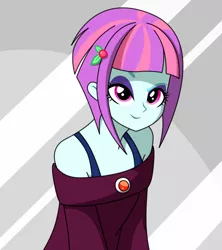 Size: 640x720 | Tagged: artist needed, source needed, safe, derpibooru import, sunny flare, equestria girls, friendship games, adoraflare, clothes, cute, solo