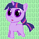 Size: 128x128 | Tagged: derpibooru import, female, filly, filly twilight sparkle, safe, simple background, solo, twilight sparkle