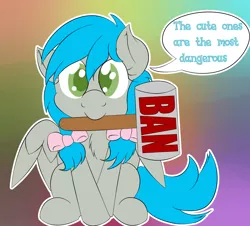 Size: 1812x1641 | Tagged: artist:laptopbrony, banhammer, cute, derpibooru import, looking at you, mouth hold, oc, oc:darcy sinclair, safe, solo, unofficial characters only