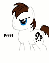 Size: 540x690 | Tagged: animated, artist:aarondrawsarts, asdfmovie, cute, derpibooru import, gif, literal butthurt, oc, oc:brain teaser, ouch, safe, simple background, solo, tumblr, unofficial characters only, white background
