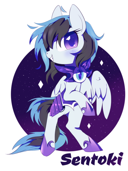 Size: 1794x2392 | Tagged: safe, artist:sorasku, derpibooru import, oc, oc:sentoki, unofficial characters only, pegasus, pony, armor, bipedal, colored pupils, female, looking at you, mare, night guard, rearing, simple background, smiling, solo, transparent background