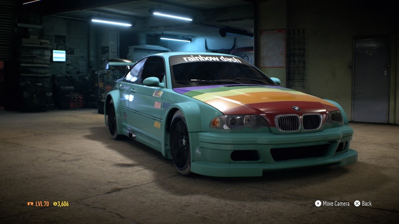 Size: 1920x1080 | Tagged: 3d, bmw, bmw m3, bmw m3 gtr, car, derpibooru import, need for speed, rainbow dash, safe