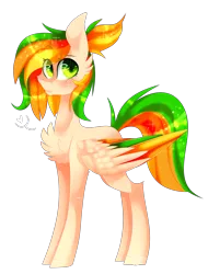 Size: 1848x2432 | Tagged: safe, artist:huirou, derpibooru import, oc, unofficial characters only, pegasus, pony, chest fluff, colored wings, colored wingtips, ear fluff, female, folded wings, heart, looking at you, mare, simple background, solo, transparent background