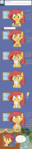 Size: 1280x5828 | Tagged: safe, artist:hummingway, derpibooru import, oc, oc:pan pare, unofficial characters only, pony, absurd resolution, ask-humming-way, dialogue, tumblr, tumblr comic