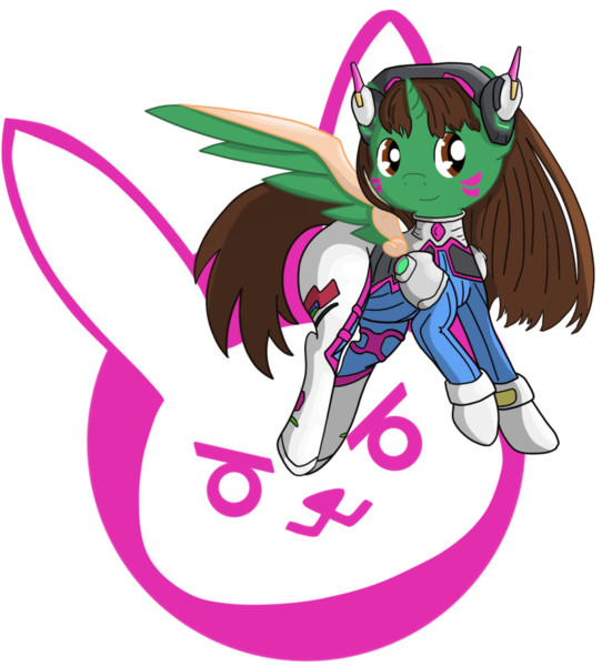 Size: 900x997 | Tagged: safe, artist:zanture-angel, derpibooru import, oc, oc:frost d. tart, unofficial characters only, alicorn, pony, alicorn oc, alternate hairstyle, clothes, cosplay, costume, crossdressing, crossover, d.va, overwatch, video game