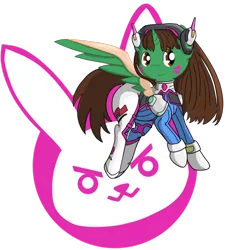 Size: 900x997 | Tagged: safe, artist:zanture-angel, derpibooru import, oc, oc:frost d. tart, unofficial characters only, alicorn, pony, alicorn oc, alternate hairstyle, clothes, cosplay, costume, crossdressing, crossover, d.va, overwatch, video game